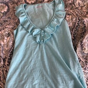 Lilly Pulitzer ruffle tank, size xs
